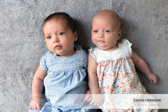 photo jumelles rennes portrait  naissance bebe
