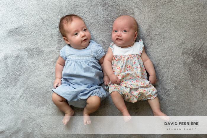 photo jumelles rennes portrait  naissance bebe