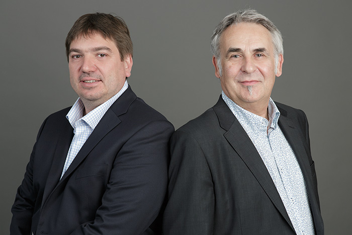 S. CROQUISON et B. GRANDJEAN, fondateurs de la societe http://www.in-pluvia.com