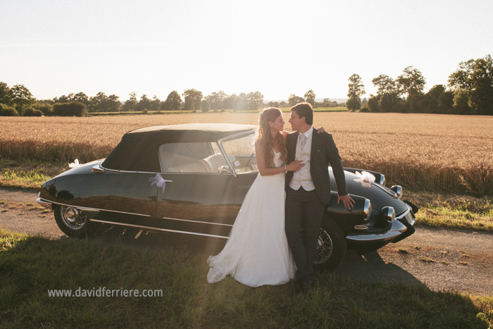 photographe mariage rennes citroen DS cabriolet