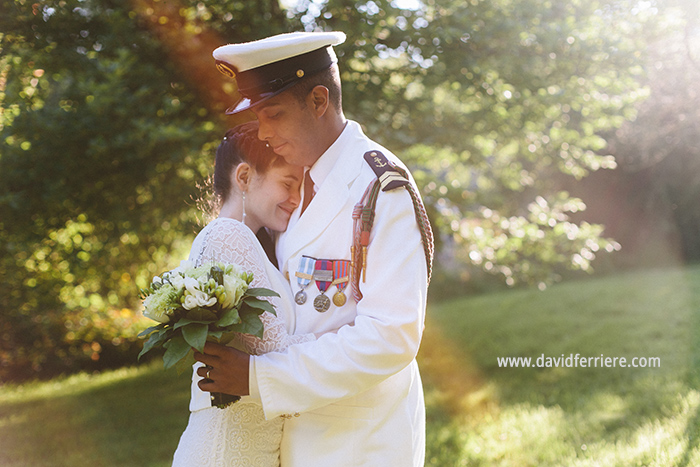 photographe mariage marin militaire rennes bretagne golden hour portrait