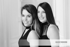 portrait soeurs noir et blanc rennes photo originale belle